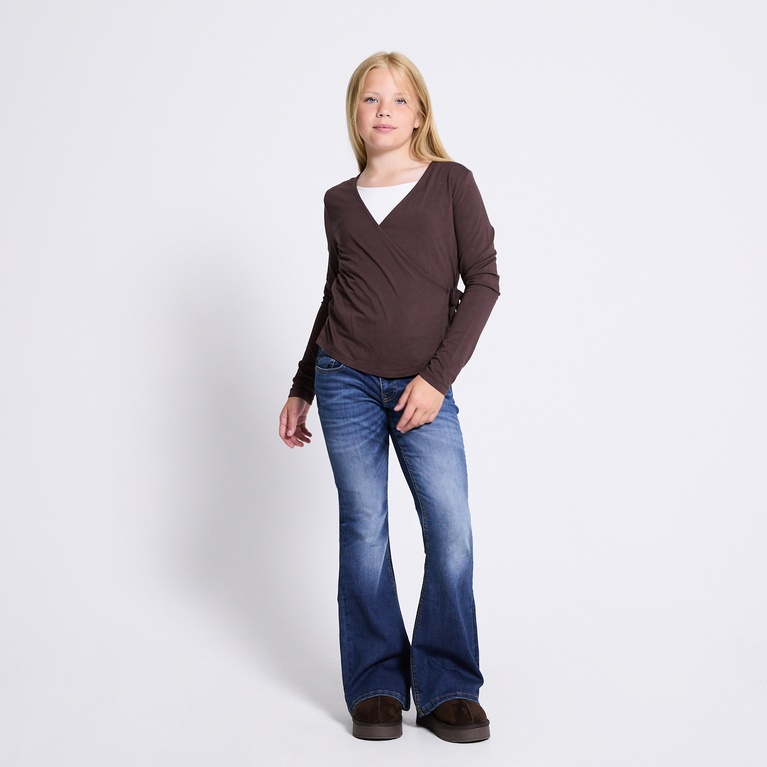 Wrap top "Bodil" Brown